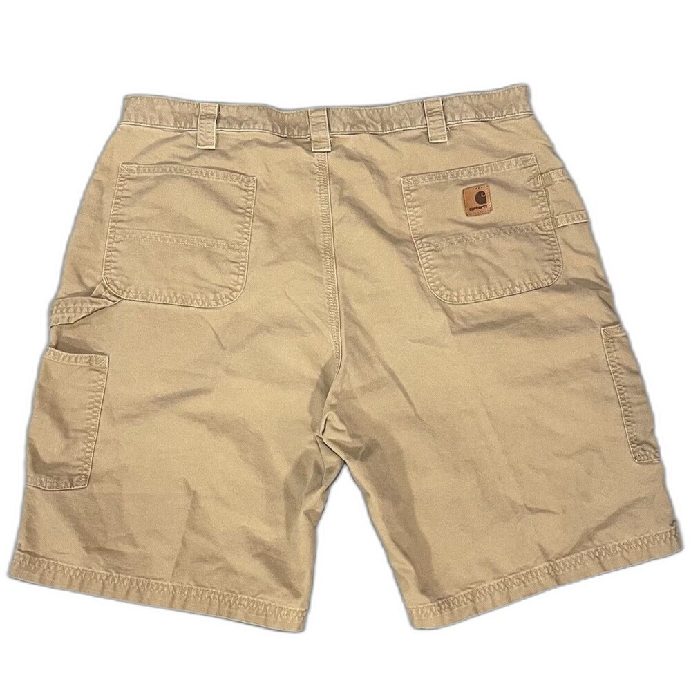 Carhartt Carpenter Shorts Original Fit Canvas Loose B147 DKH Beige Men's Size 42